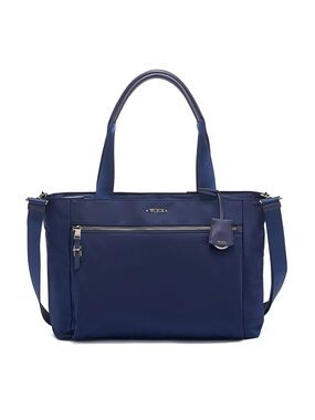 Tumi Navy Blue Voyageur Mauren Nylon Tote